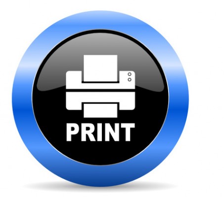printer icon vector set
